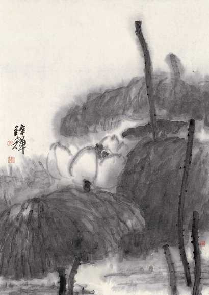 马锋辉 花鸟 镜心